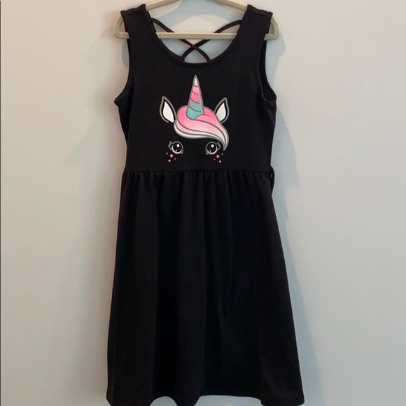 Justice Unicorn Sleeveless Dress - Picture 1 of 4